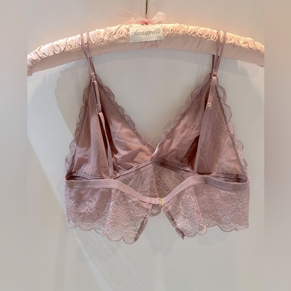Madewell Lace Bralette in‎ Light Lavender Color - Picture 9 of 12